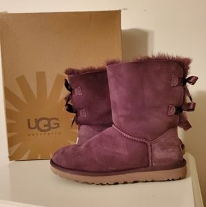 UGG Bailey boots with cute bows